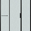 Душевой уголок Grossman Style 130x90x195 120.K33.05.1390.21.02 (черный матовый/стекло шиншилла)