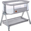 Приставная детская кроватка Lionelo Luna (grey concrete)