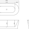 Ванна BelBagno BB405 170x80
