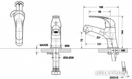 Смеситель Bravat Fit F1135188CP