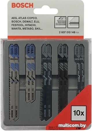 Набор оснастки Bosch 2607010148 (10 предметов)