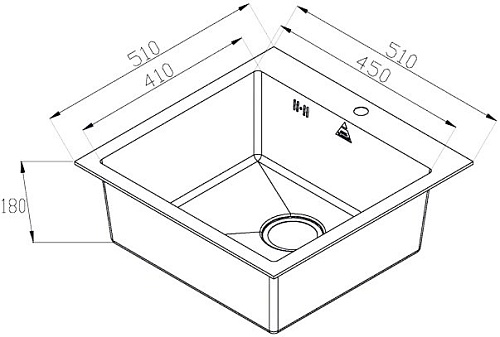 Кухонная мойка ZorG Steel Hammer SH R 5151 GLOWE