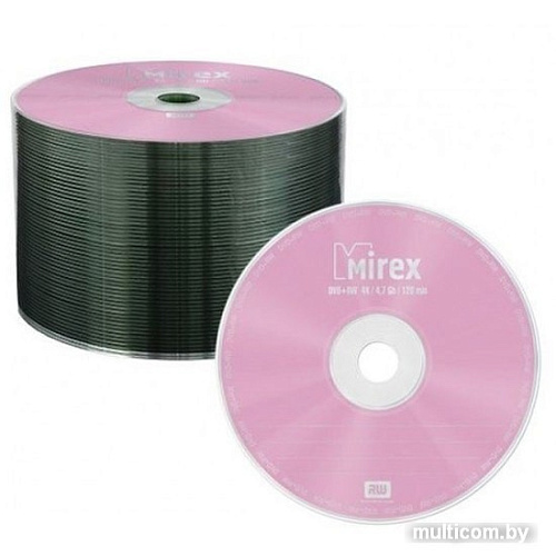 DVD+RW диск Mirex 4.7Gb 4x Mirex по 50 шт. в пленке UL130022A4T
