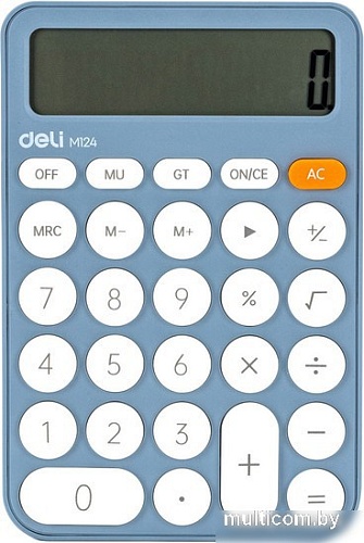 Калькулятор Deli M124 (синий)