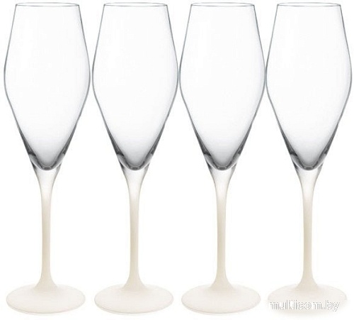 Набор бокалов для шампанского Villeroy & Boch Manufacture Rock Blanc 11-3799-8131 (4шт)