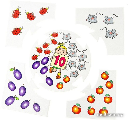Развивающая игра Десятое королевство Сколько не хватает 00074