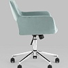 Офисное кресло Stool Group Ross chrome velvet Olive 61 (велюр серо-зеленый)