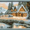 Набор для вышивания Риолис Зимний пейзаж 1080