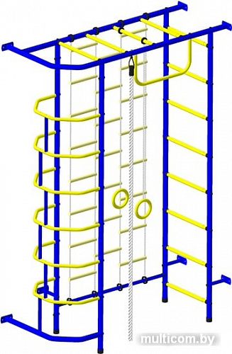 Детский спортивный комплекс Пионер 9ЛМ (синий/желтый)