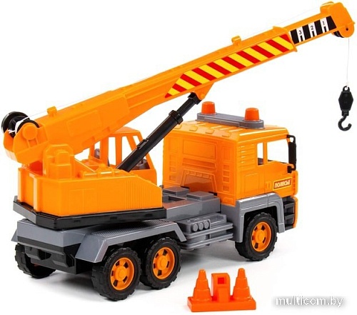 Автомобиль с краном Полесье Алмаз автомобиль-кран инерционный 86716