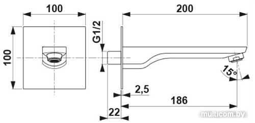 Излив Armatura Mokait 836-002-00