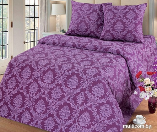 Постельное белье Миланика Сапфир Семейный (поплин-жаккард)