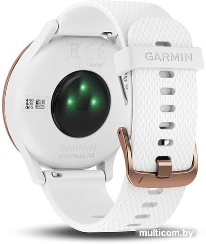 Умные часы Garmin Vivomove HR Sport S/M (розовое золото/белый)