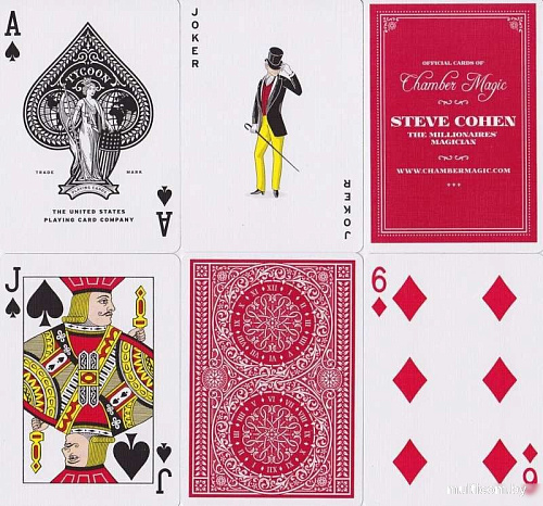 Игральные карты United States Playing Card Company Theory 20 Tycoon Red T1112