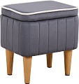 Пуфик Mio Tesoro Амма с ящиком для хранения (серый №32)