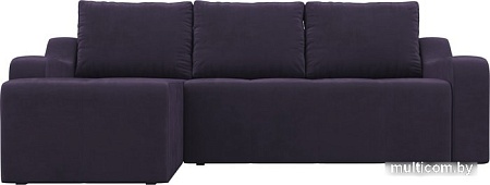 Угловой диван Mebelico Элида угловой 108674 (левый, велюр, фиолетовый)