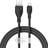 Кабель Baseus Pudding Series Fast Charging Cable 2.4A USB Type-A - Lightning (1.2 м, черный)