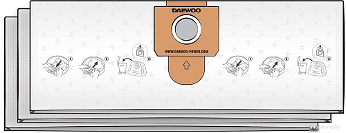 Фильтр-мешок Daewoo Power DAVC 20TBH (3 шт)