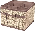 Коробка для хранения Prima House В-11 (коричнево-бежевый)