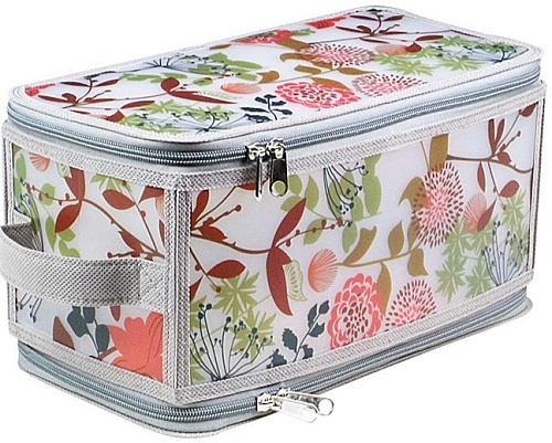 Коробка для хранения Handy Home ESH05 S (серый с цветами)