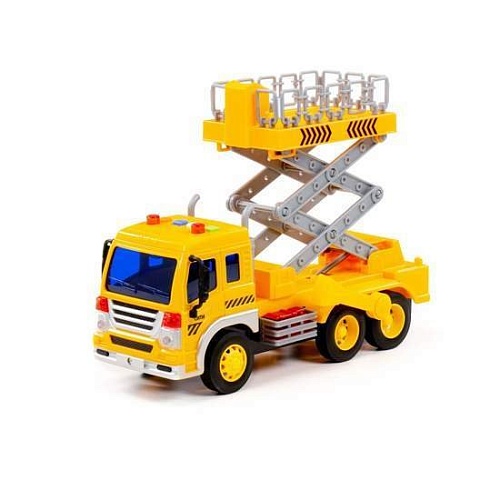 Автомобиль с подъемником Полесье Сити 89762 (желтый)