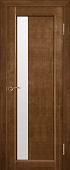 Межкомнатная дверь Юркас Вега ЧО 6 80x200 (темный орех, стекло мателюкс матовое)