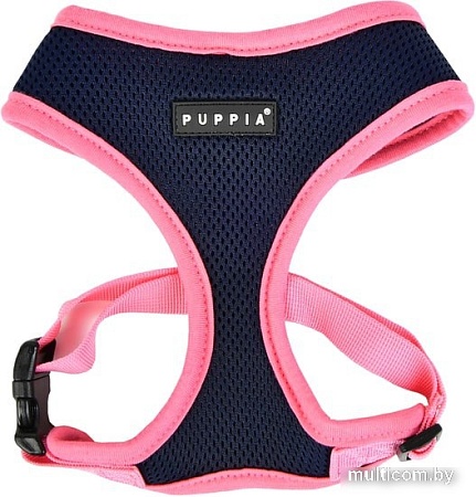 Шлейка Puppia Soft II PATD-HA1770-NY-M (сине-розовый)