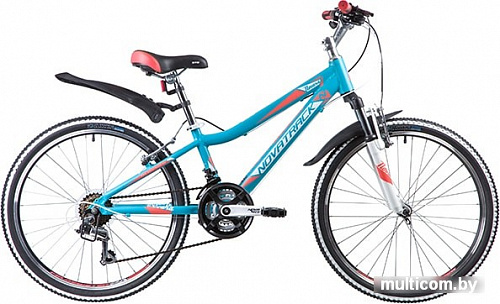 Велосипед Novatrack Novara 24 (синий, 2019)