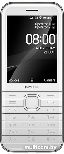 Мобильный телефон Nokia 8000 4G Dual SIM (белый)