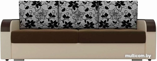 Диван Лига диванов Мейсон 102144 (коричневый/бежевый/серый)