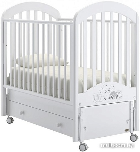 Классическая детская кроватка Nuovita Grano Swing (белый)