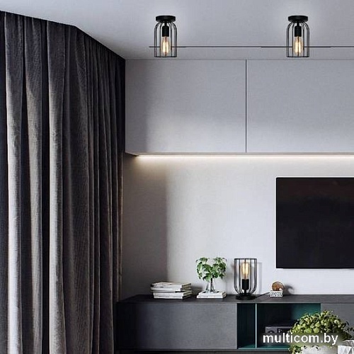 Припотолочная люстра Элетех Танго 111 НПБ 01-60-108 Е27 1005405021 (черный муар)