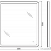 Зеркало BelBagno BelBagno SPC-MAR-700-800-LED-TCH-WARM