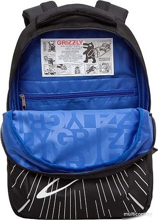 Школьный рюкзак Grizzly RB-452-2f (черный)
