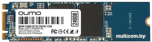 SSD QUMO Novation 3D TLC 240GB Q3DT-240GMSY-M2