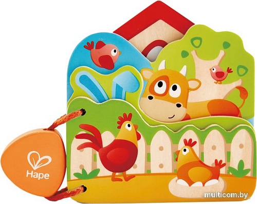 Развивающая игрушка Hape Книжка Ферма E0046
