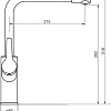Смеситель Damixa Merkur 710771300 (черный матовый)