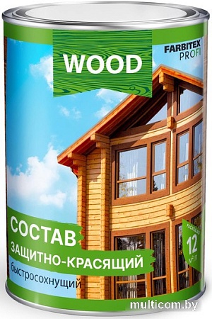 Пропитка Farbitex Profi Wood Состав защитно-красящий быстросохнущий 2.7 л (орегон)