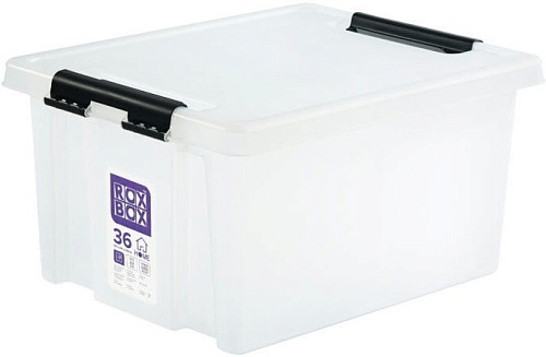 Ящик для хранения Rox Box Box Home 36 л (прозрачный)