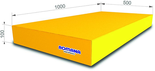 Cпортивный мат Romana 5.000.10 (желтый)