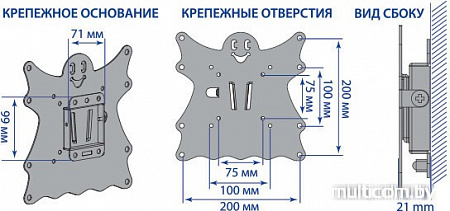 Кронштейн Kromax CASPER-200