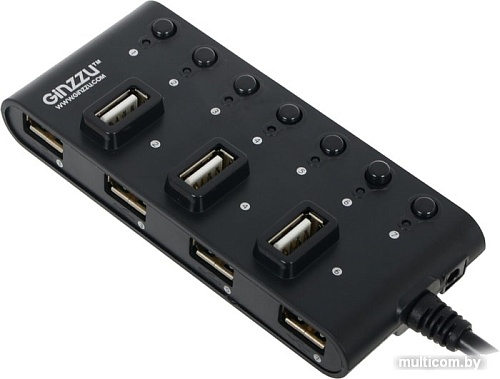 USB-хаб Ginzzu GR-487UB