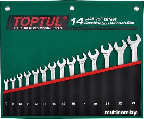 Набор ключей Toptul GRAW1401 (14 предметов)