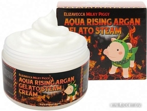 Elizavecca Milky Piggy Aqua Rising Argan Gelato Steam Cream 100 г