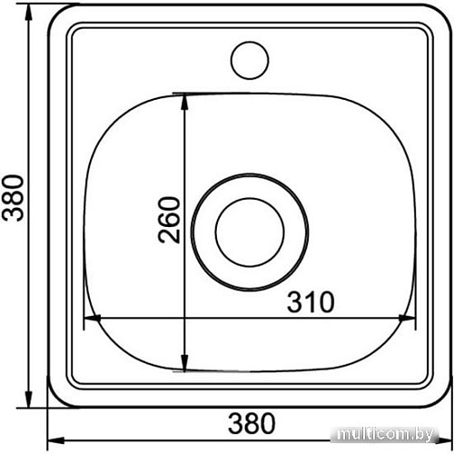 Кухонная мойка Mixline 531266