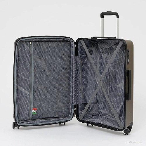 Чемодан-спиннер Francesco Molinary 197-PP1906/2-24BRW (коричневый)