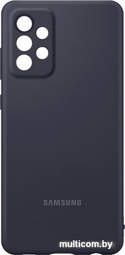 Чехол Samsung Silicone Cover для Samsung Galaxy A72 (черный)