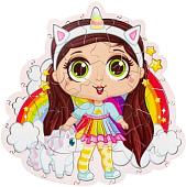 Мозаика/пазл WoodLand Toys Кукла с единорогом 147210