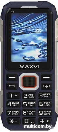 Мобильный телефон Maxvi T2 (темно-синий)
