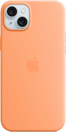 Чехол для телефона Apple MagSafe Silicone Case для iPhone 15 Plus (апельсиновый сорбет)